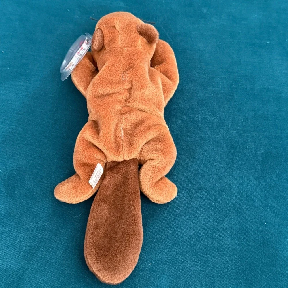Ty Beanie Babies Lot Bucky Beaver Squealer Pig Chocolate Moose Twigs Giraffe PVC